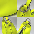 Fendi Shoulder Bag Graffiti Leather Yellow — view 8