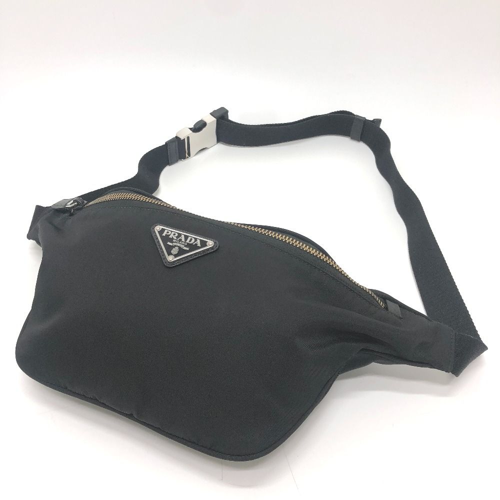Prada Belt Bag Triangle Plate Nylon Black — view 3