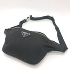 Prada Belt Bag Triangle Plate Nylon Black — view 3