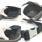 Prada Belt Bag Triangle Plate Nylon Black — view 9