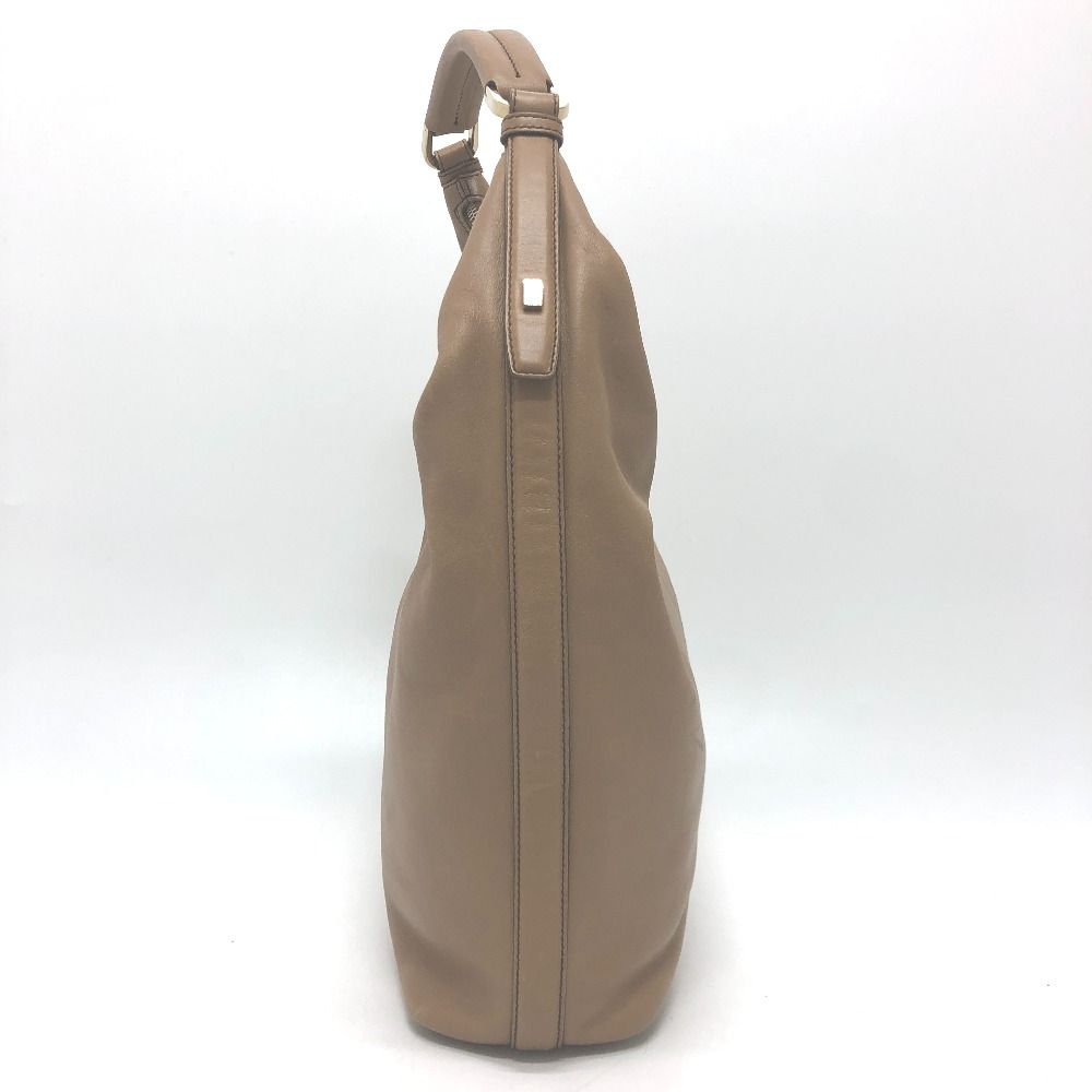 Gucci Shoulder Bag Logo Leather Brown — view 3