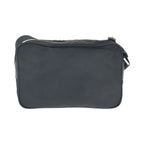 Prada Tessuto Black Silver Nylon Leather Shoulder Bag — view 2