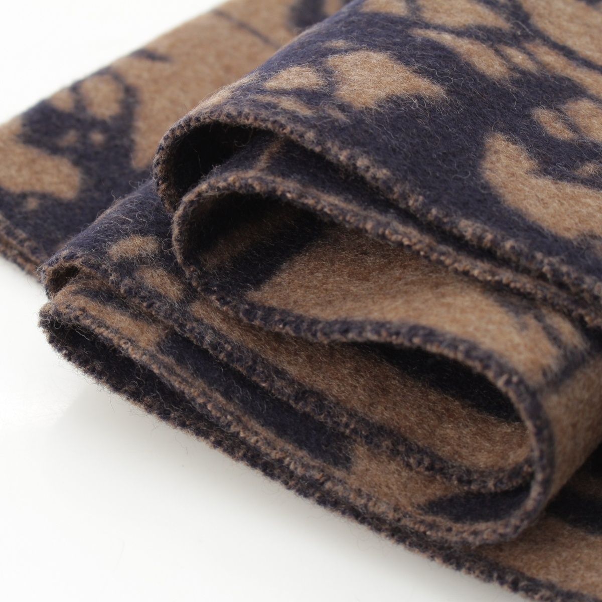 Hermes Cashmere Brides de Gala Order Scarf Brown Black — view 8