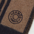 Hermes Cashmere Brides de Gala Order Scarf Brown Black — view 4