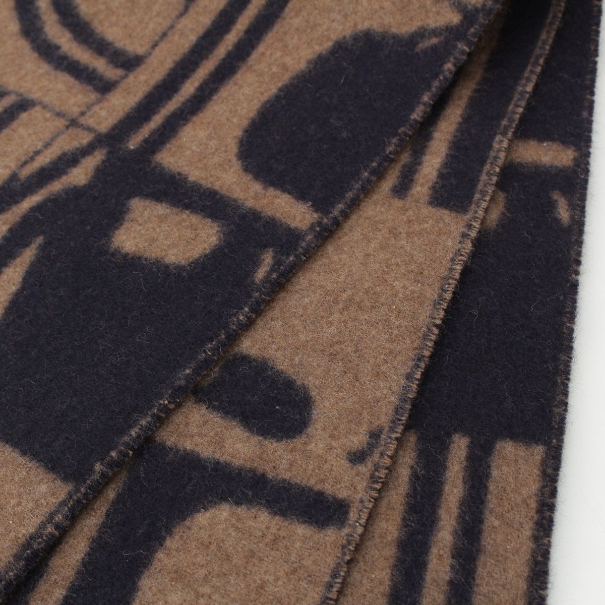 Hermes Cashmere Brides de Gala Order Scarf Brown Black — view 6