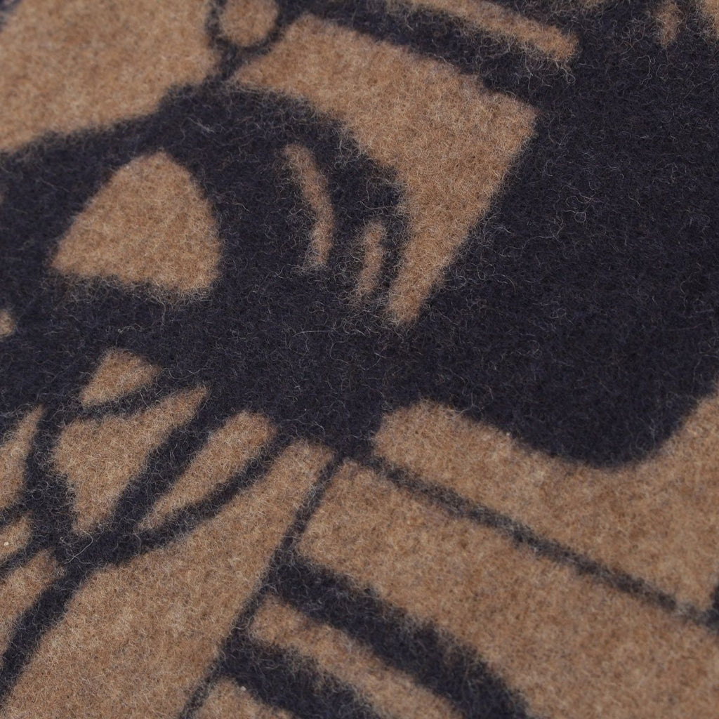 Hermes Cashmere Brides de Gala Order Scarf Brown Black — view 5