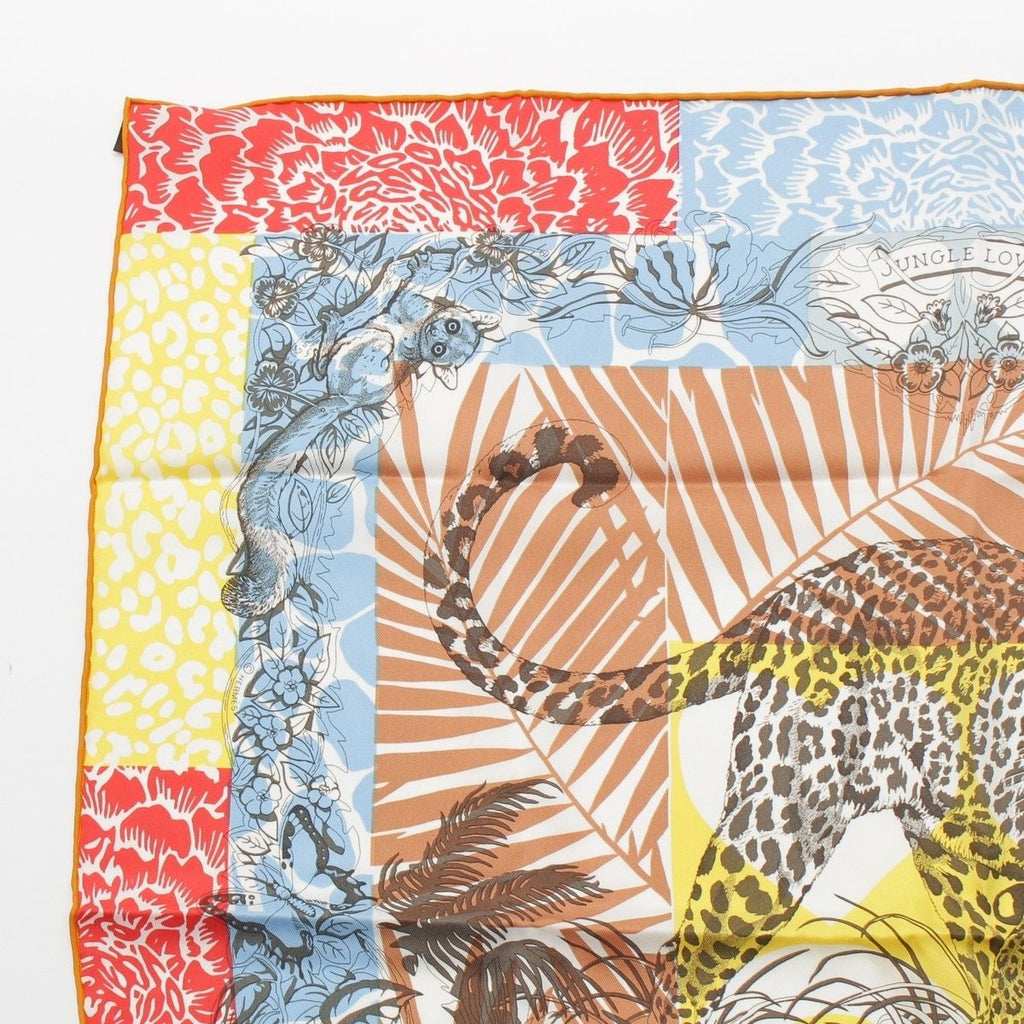 Hermes Jungle Love AU Tampon Silk Carre 70 Scarf — view 2