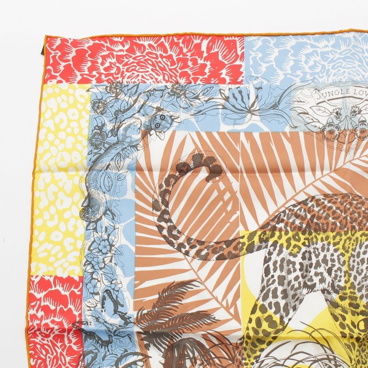 Hermes Jungle Love AU Tampon Silk Carre 70 Scarf — view 2