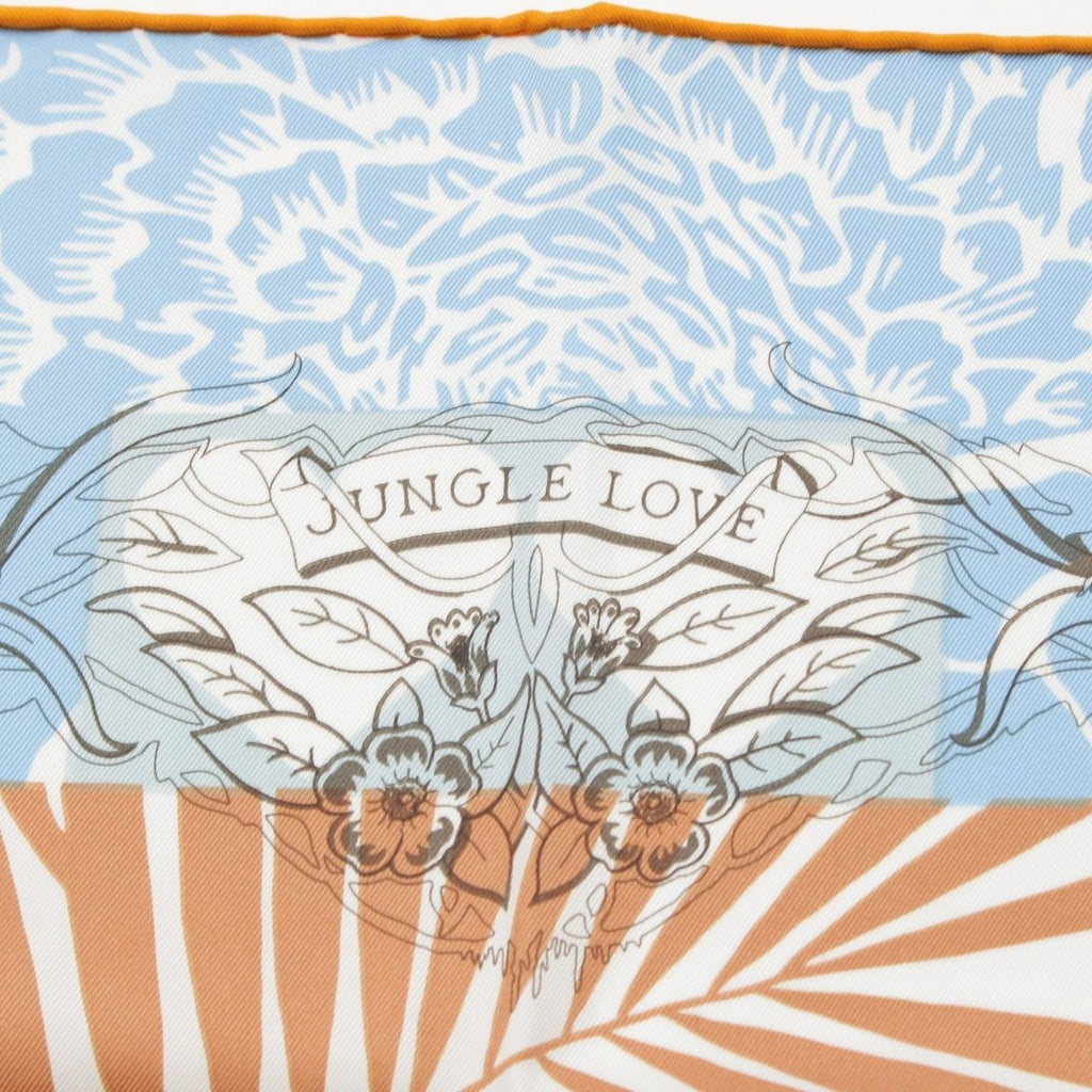 Hermes Jungle Love AU Tampon Silk Carre 70 Scarf — view 7