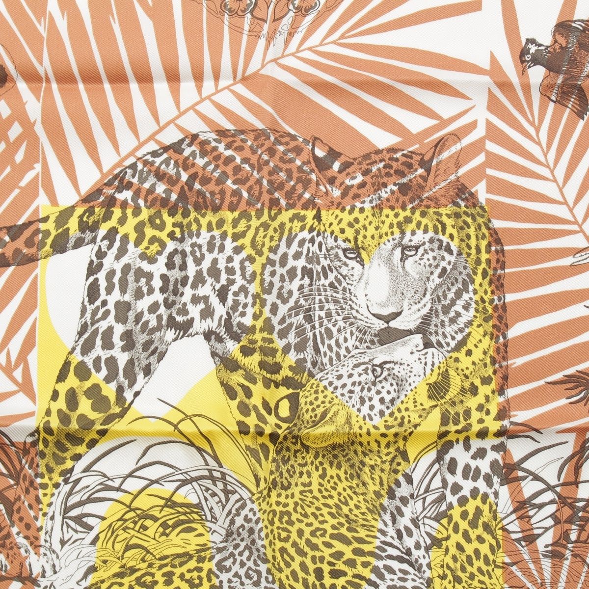 Hermes Jungle Love AU Tampon Silk Carre 70 Scarf — view 8