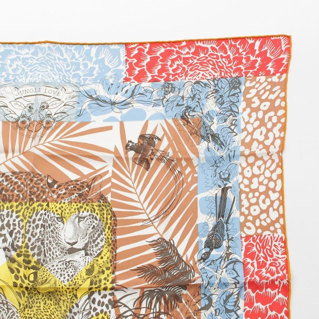 Hermes Jungle Love AU Tampon Silk Carre 70 Scarf — view 3