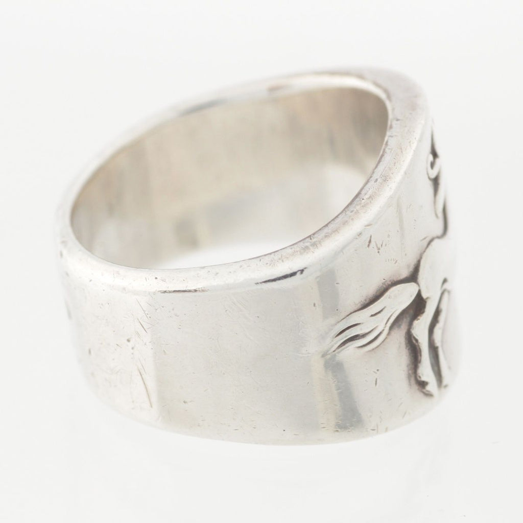 Hermes Vintage Cheval Hose Ring 925 Sterling Silver 52 — view 6