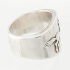 Hermes Vintage Cheval Hose Ring 925 Sterling Silver 52 — view 6