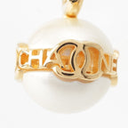 Chanel CC Logo Pearl Necklace Gold — view 7