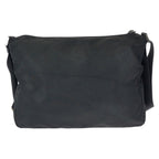 Prada Tessuto Black Silver Nylon Shoulder Bag — view 2