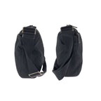 Prada Tessuto Black Silver Nylon Shoulder Bag — view 8