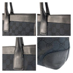 Gucci Black GG Canvas Leather 002 Tote — view 5