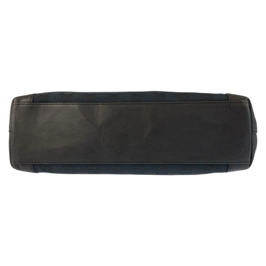 Gucci Black GG Canvas Leather 002 Tote — view 9