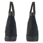Gucci Black GG Canvas Leather 002 Tote — view 7