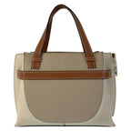 Loewe Gate Top Handle Beige Brown Gold Leather Handbag — view 2