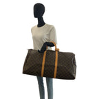 Louis Vuitton Monogram Keepall 60 Brown Gold Boston Bag — view 7
