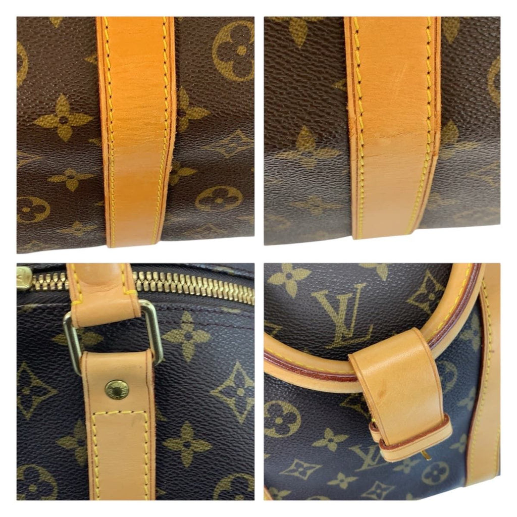 Louis Vuitton Monogram Keepall 60 Brown Gold Boston Bag — view 5