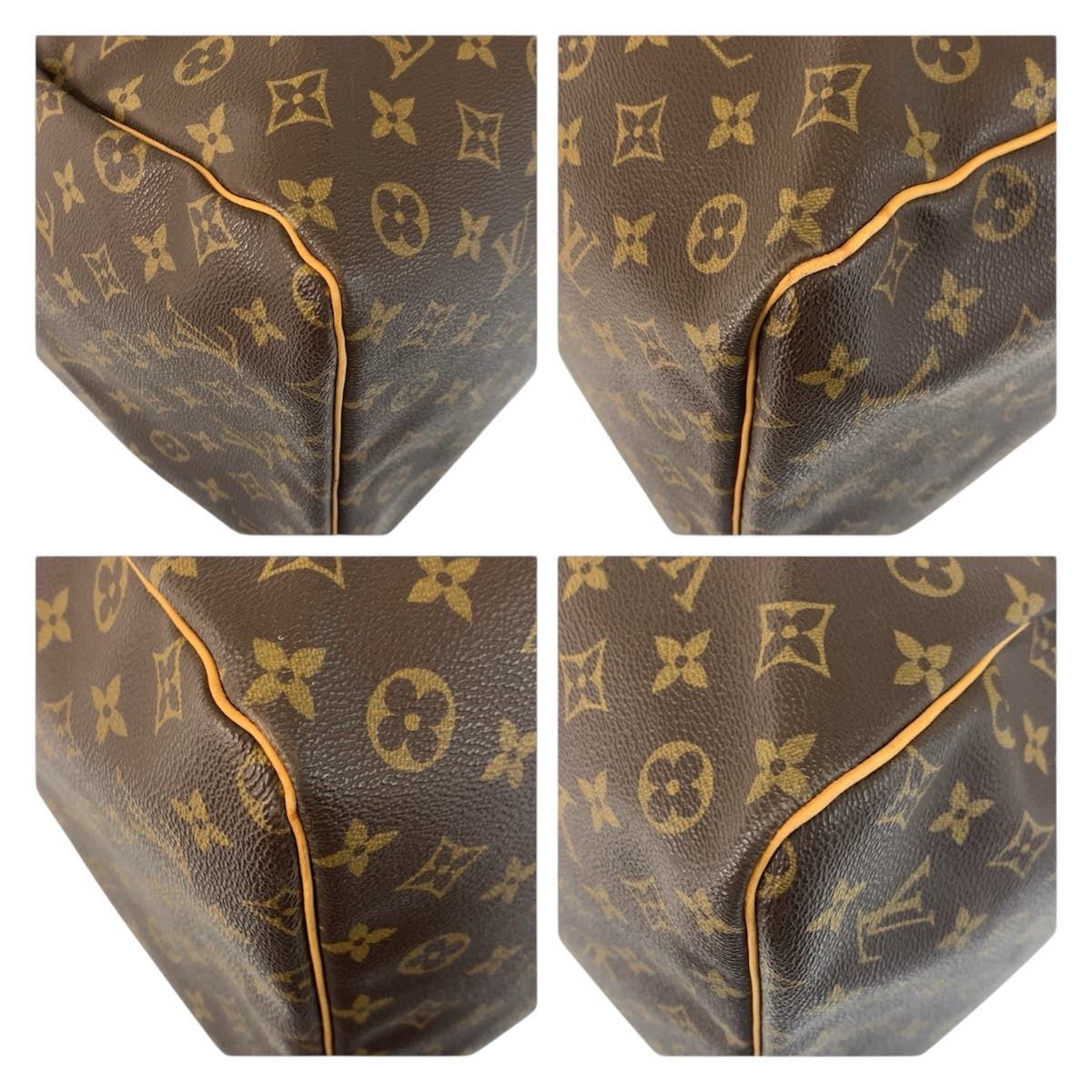 Louis Vuitton Monogram Keepall 60 Brown Gold Boston Bag — view 4