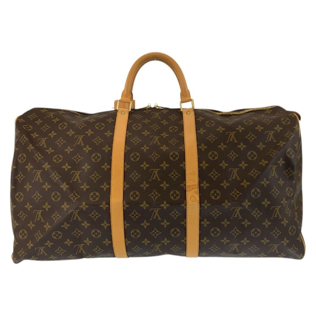 Louis Vuitton Monogram Keepall 60 Brown Gold Boston Bag — view 2
