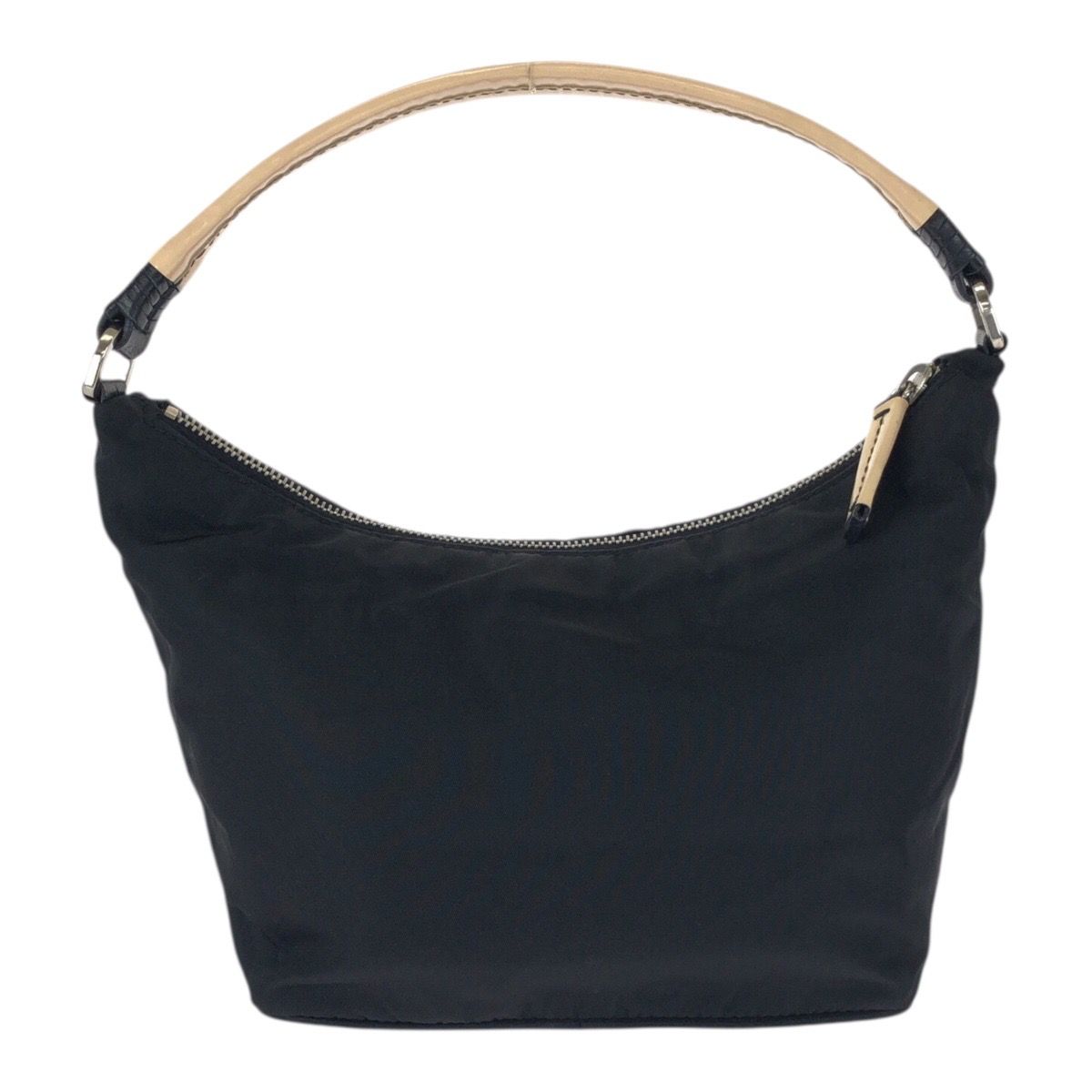 Prada Tessuto Black Silver Nylon Handbag — view 2