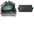 Celine Trapeze Burgundy Gray Green Leather 2-Way Shoulder Bag — view 9