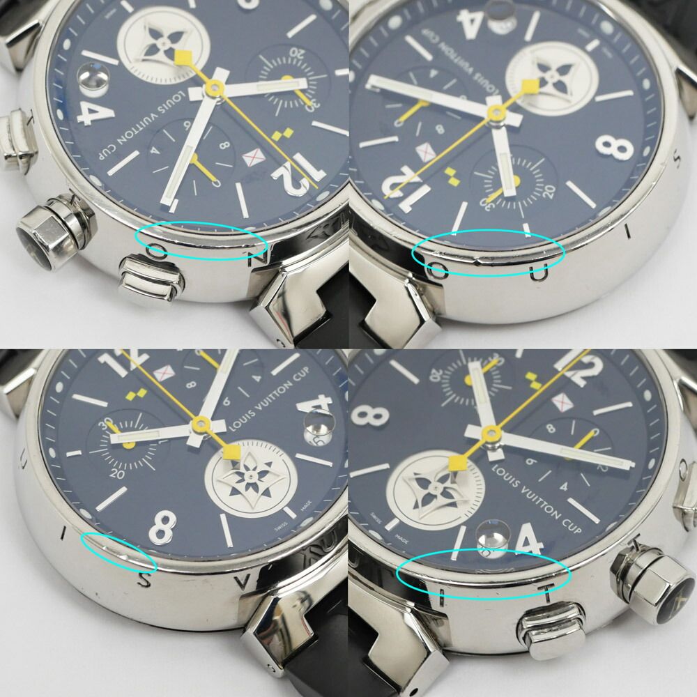 Louis Vuitton Tambour la Bree Cup Chronograph Black Dial Watch — view 7
