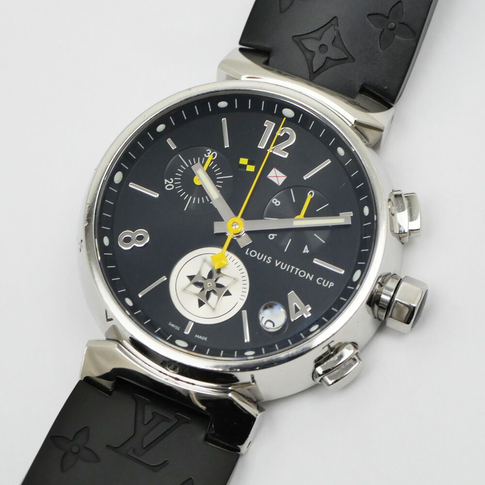 Louis Vuitton Tambour la Bree Cup Chronograph Black Dial Watch — view 8