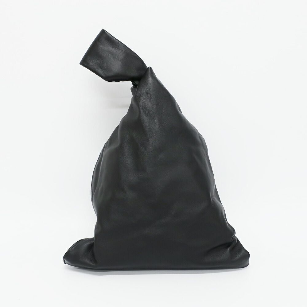 Bottega Veneta Triangle Twist Handbag Black Leather Clutch — view 2