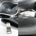 Bottega Veneta Triangle Twist Handbag Black Leather Clutch — view 7