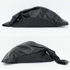 Bottega Veneta Triangle Twist Handbag Black Leather Clutch — view 4