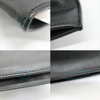Bottega Veneta Triangle Twist Handbag Black Leather Clutch — view 5