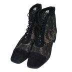 Dior Naughtily-d Flower Lace Short Boots 37.5 Black — view 5