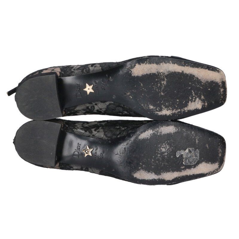 Dior Naughtily-d Flower Lace Short Boots 37.5 Black — view 3