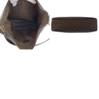 Gucci GG Pattern Brown Gold Nylon Shoulder Bag — view 9