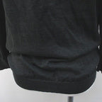 Celine Long Sleeve Knit Sweater L Gray Dark Scarf Color Pleats Made In Italy — view 8