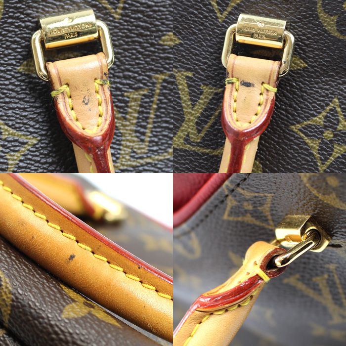 Louis Vuitton Pallas BB Shoulder Bag Monogram Brown Red — view 9