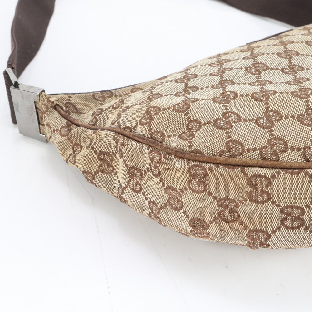 Gucci GG Canvas Leather Shoulder Bag — view 5