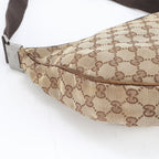 Gucci GG Canvas Leather Shoulder Bag — view 5