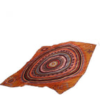 Hermes Scarf Carre 90 Pleated Silk Orange — view 7