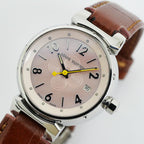 Louis Vuitton Tambour PM Brea Pink Shell Dial Watch — view 8