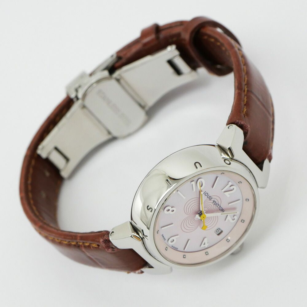 Louis Vuitton Tambour PM Brea Pink Shell Dial Watch — view 2