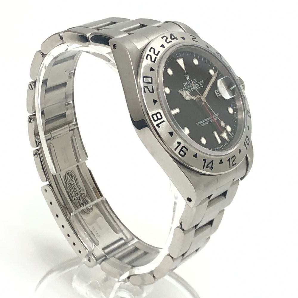 Rolex Explorer II Oyster Perpetual Date Watch SS Silver — view 3