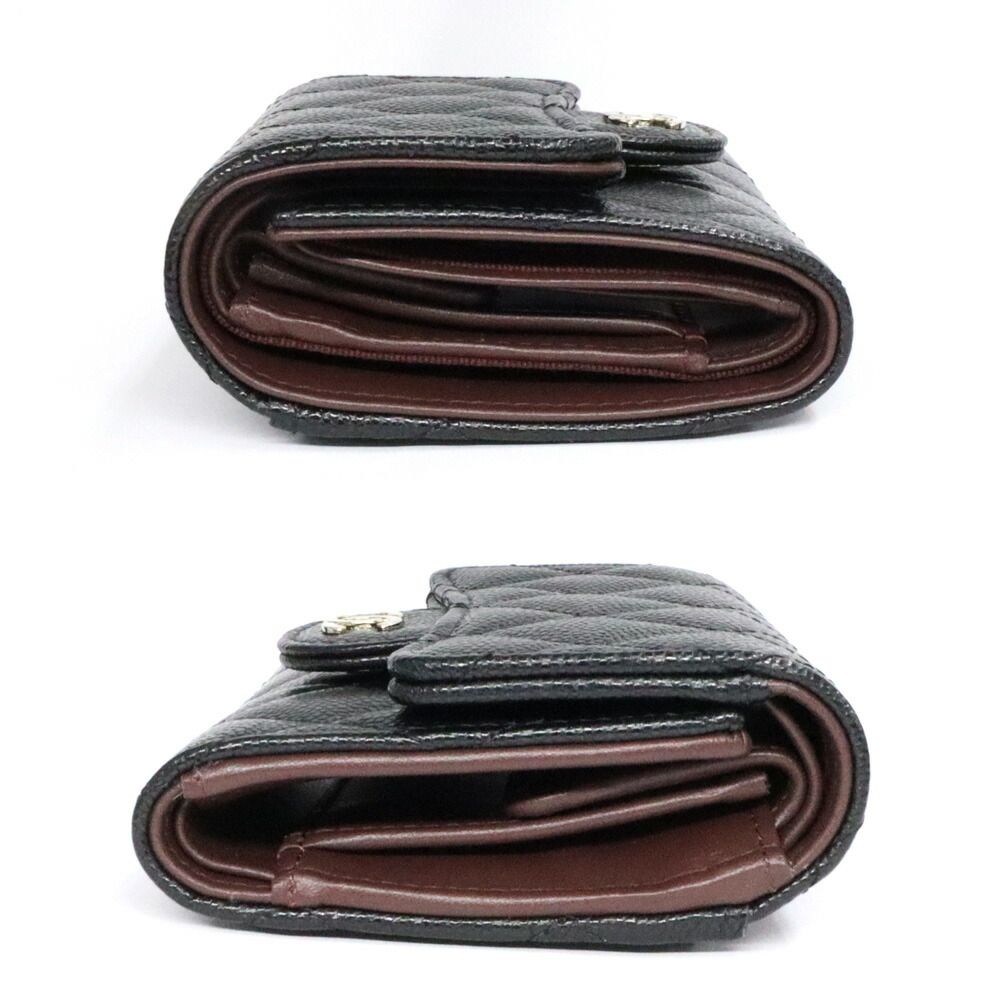 Chanel Classic Small Flap Wallet Black Caviar Leather — view 5