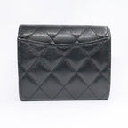 Chanel Classic Small Flap Wallet Black Caviar Leather — view 2