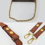 Louis Vuitton Monogram Reverse Dauphine MM Shoulder Bag Brown — view 8